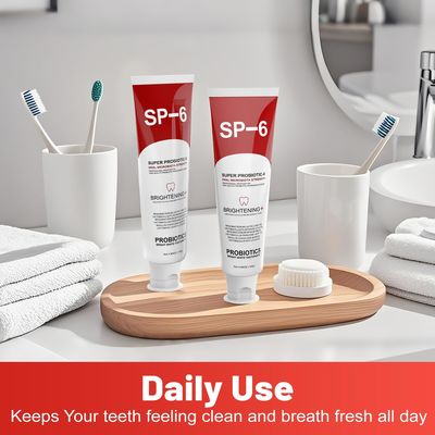 Non Fluoride SP-6 Probiotic Whitening Toothpaste 6 Probiotics Formula 4.9Oz 140g Gum Health