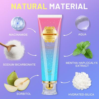 120g Niacinamide Whitening Toothpaste Protects Tooth Enamel No Fluoride Minty Flavor