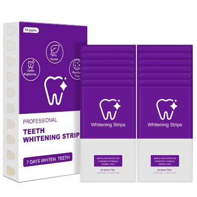 Remove Tough Stains Dental Whitening Strips Deeply White 28 Strips 14 Treatments