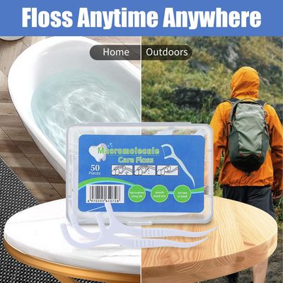800 Count Dental Floss Picks Deep Cleaning Protect Gums Family Pack With 50 Picks Per