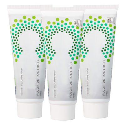 3PCS Mint Fluoride Toothpaste Gel Prevents Cavities Gingivitis And Plaque ADA Approval