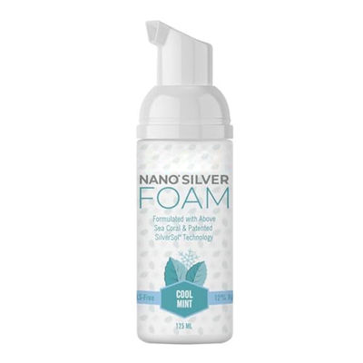 4 Ounce Nano Silver Foaming Toothpaste Fluoride Free SLS And Glycerin Free
