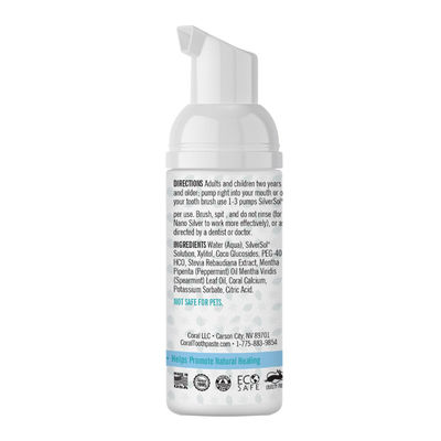 4 Ounce Nano Silver Foaming Toothpaste Fluoride Free SLS And Glycerin Free