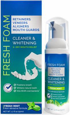 50ml Aligner Cleaner Whitening Foam for Mouth Guard Veneer Fights Bad Breath