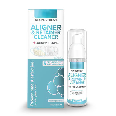 Foam Whitening Toothpaste Cleaner Compatible With All Clear Aligners And Retainers 50ml