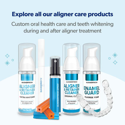 Foam Whitening Toothpaste Cleaner Compatible With All Clear Aligners And Retainers 50ml