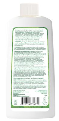 473ML Natural Tea Tree Oil Oral Mouthwash Mega Mint Freshens Breath Mouth Rinse