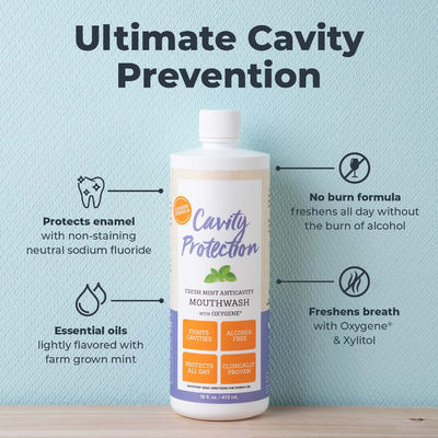 3 Pack Cavity Protection Fluoride Mouthwash ATC Anticavity Mouthwash For Sensitive Teeth