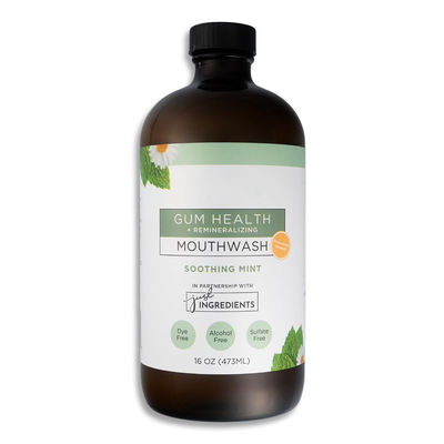 16 Fl Oz Remineralizing Mouthwash Soothing Mint Flavor Alcohol Free Non Fluoride