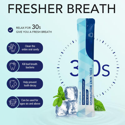 20Pcs Strong Mint Oral Mouthwash Alcohol Free Prevents Cavities TSA Approved