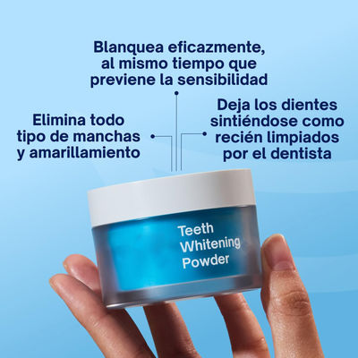 Cool Mint Flavour Teeth Whitening Powder Enamel Safe 6 Month Supply