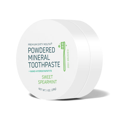 Tooth Cleaning Powder Flavored Essential Oils With Kaolin And Bentonite Clay 1 Oz