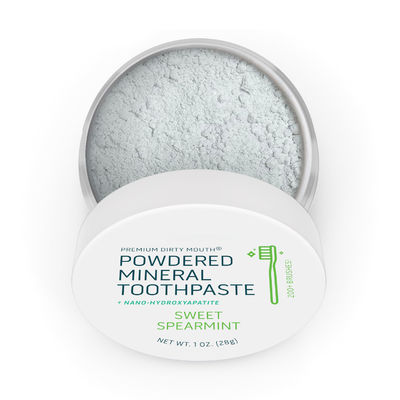 Tooth Cleaning Powder Flavored Essential Oils With Kaolin And Bentonite Clay 1 Oz