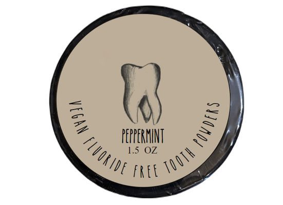 Fluoride Free Remineralizing Toothpaste Powder Vegan Gluten Free 1.5oz Custom Logo