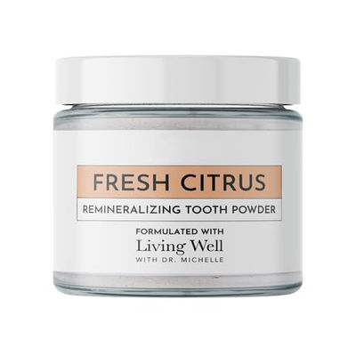 Natural Oral Care Remineralizing Tooth Powder Fluoride Free Fresh Citrus Private Labels