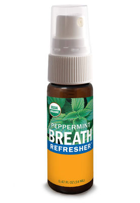 14ml Breath Refresher Certified Organic Herbal Fresh Breath Spray Peppermint