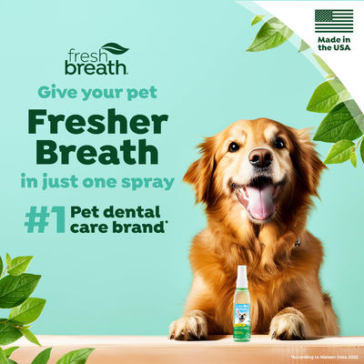 Fresh Breath Oral Care Spray For Dogs And Cats Pet Bad Breath Treatment 4 Oz