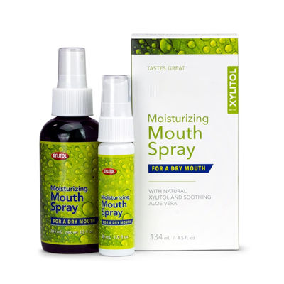 Natural Xylitol Moisturizing Dry Mouth Spray Spearmint Flavor 4.5 Fl.Oz
