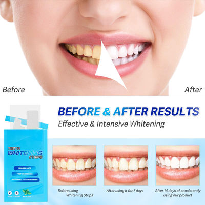 Professional Dental Enamel Safe Whitening Strips Individually Wrapped 28 Strips