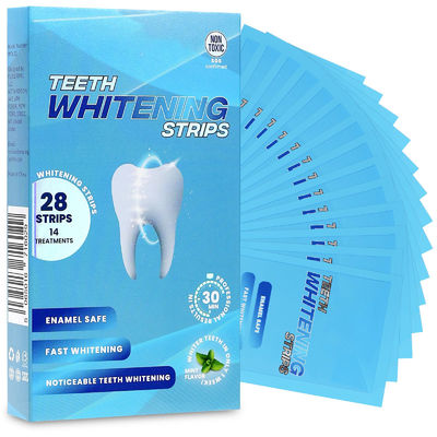 Professional Dental Enamel Safe Whitening Strips Individually Wrapped 28 Strips