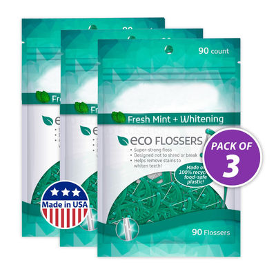 270 Count Sustainable Floss Picks Super Strong Mint For Cleaning Between Teeth