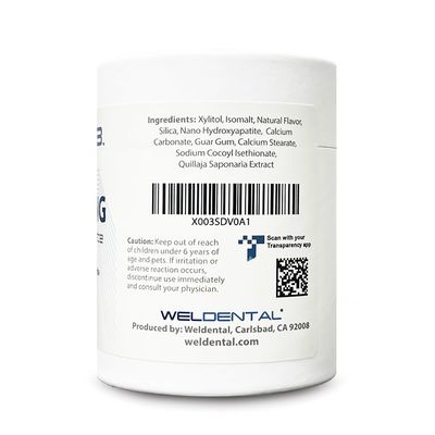 180 Count Whitening Toothpaste Tablets With Nano Hydroxyapatite Enamel Strengthening