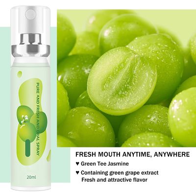 6PCS Oral Breath Spray Mouth Freshener Spray Oral Care 3 Flavors For Adults