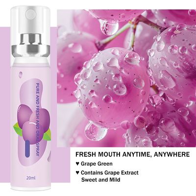6PCS Oral Breath Spray Mouth Freshener Spray Oral Care 3 Flavors For Adults