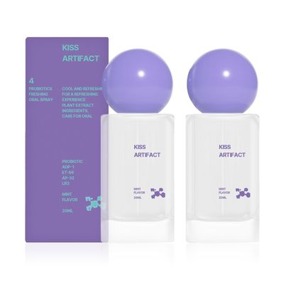 2Pcs Alcohol Free Probiotic Mouth Spray Travel Sized Breath Spray 20ml 0.68floz Custom Label