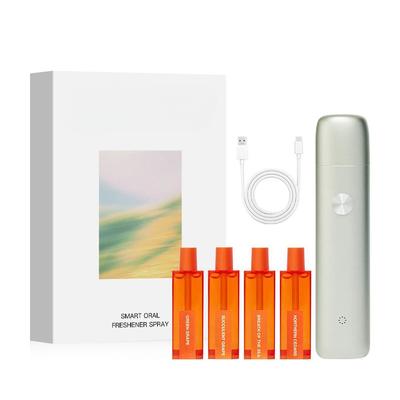 Rechargeable Smart Electric Oral Spray Probiotic Fresh Breath With 4 Flavors Cartridges