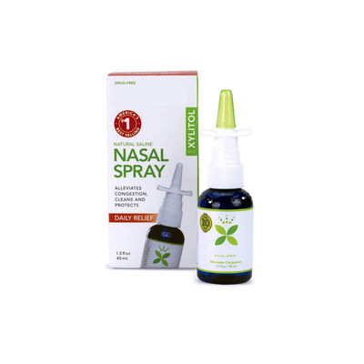 Natural Nasal Spray With Xylitol 1.5 Fl Oz 2 Pack Nose Moisturizer Spray