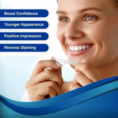 Mint Flavor 5D Teeth Whitening Strips At Home 14 Packs 28 Pcs OEM Logo