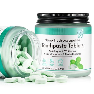 150pcs Nano Hydroxyapatite Toothpaste Tabs Flouride Free Strengthen Teeth Customized