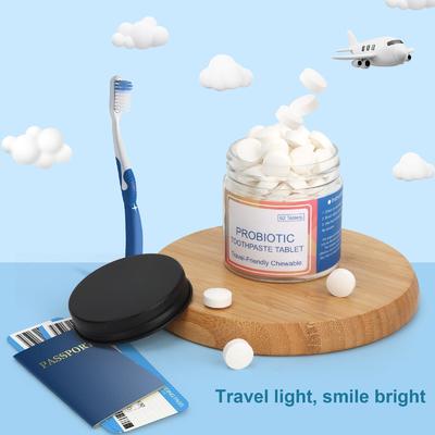 Nano Hydroxyapatite Probiotics Toothpaste Tablets Chewable Mint Flavor 62ct