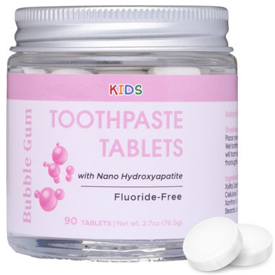 90 Tabs Kids Nano Hydroxyapatite Toothpaste Tablets With Xylitol For Teeth Protection