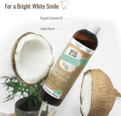 Coconut Oil Pulling Alcohol Free Mouthwash Mint Flavor 14 Fl Oz Support Gum Health