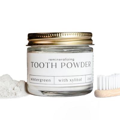 2 Oz Hydroxyapatite Remineralizing Powder For Teeth Fluoride Free Peppermint Flavor