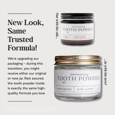 2 Oz Hydroxyapatite Remineralizing Powder For Teeth Fluoride Free Peppermint Flavor