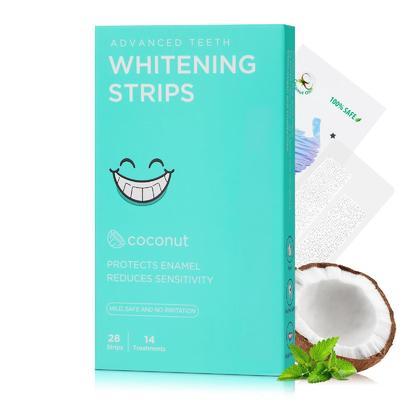 Coconut Tooth Whitening Strips Reduced Sensitivity Formula 28 Strips 14 Full Treatments
