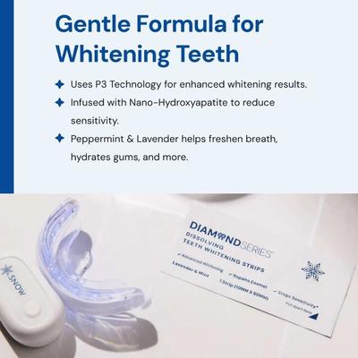 Diamond Dissolving Teeth Whitening Strips With Hydroxyapatite Gentle 14 Ct