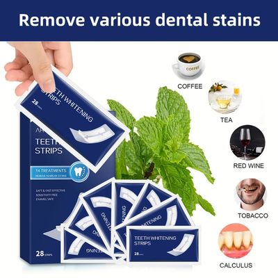 Enamel Safe Natural Teeth Whitening Kit 14 Treatments Whitening Strips For Sensitive Teeth