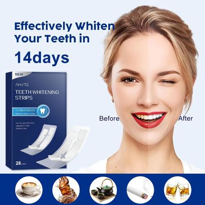 Enamel Safe Natural Teeth Whitening Kit 14 Treatments Whitening Strips For Sensitive Teeth