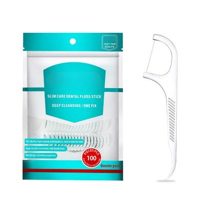 Travel Dental Tooth Floss Picks Refill Bagged High Toughness Flosser Toothpick 300 Count