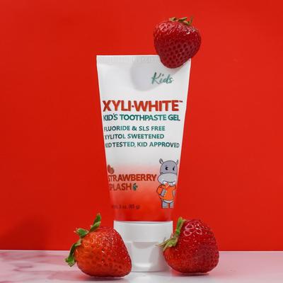 3OZ Foods Solutions Childrens Toothpaste Gel Strawberry Splash Flavor Kid Approved 