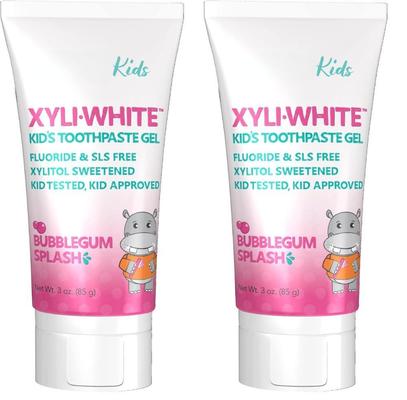 Custom Logo Toothpaste Gel For Kids Bubblegum Splash Flavor 3 Ounce 2 Pack