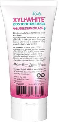 Custom Logo Toothpaste Gel For Kids Bubblegum Splash Flavor 3 Ounce 2 Pack