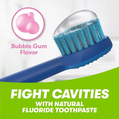 Kids Anti Cavity Natural Fluoride Toothpaste TMNT Bubble Gum Flavor 4.2 OZ