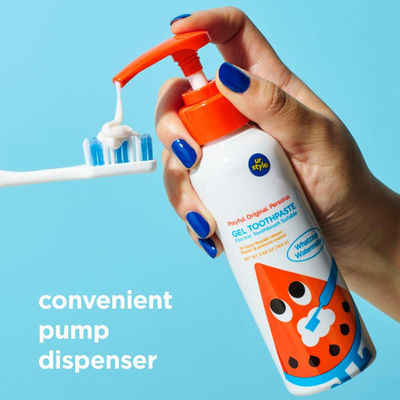 Kids Gel Toothpaste Pump Fluoride Free Watermelon Flavor On The Go Toiletries
