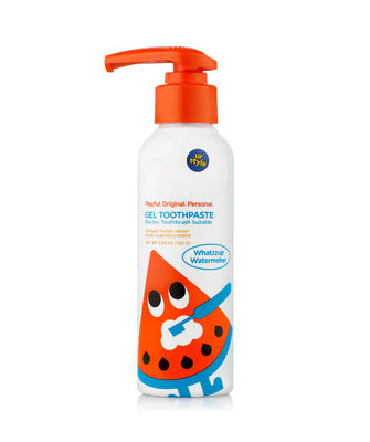 Kids Gel Toothpaste Pump Fluoride Free Watermelon Flavor On The Go Toiletries