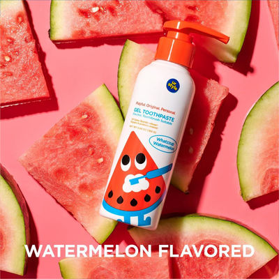 Kids Gel Toothpaste Pump Fluoride Free Watermelon Flavor On The Go Toiletries